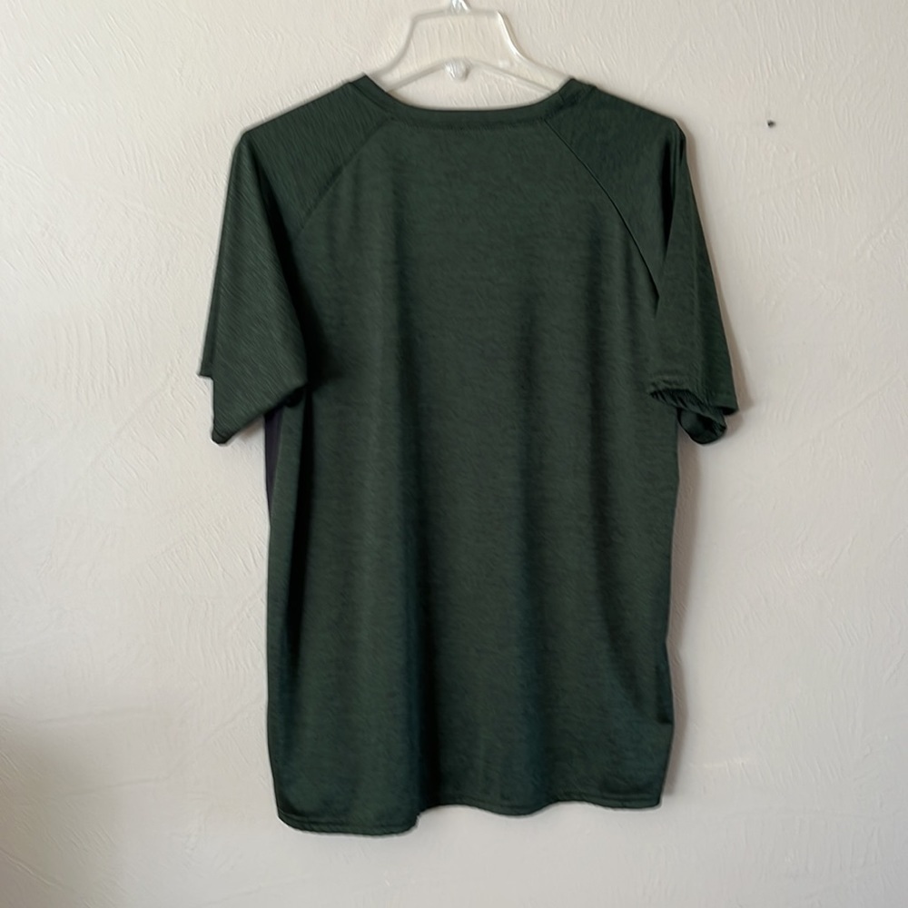 Real Essentials men’s size XL pullover polyester spandex shorts sleeves green - Picture 6 of 12